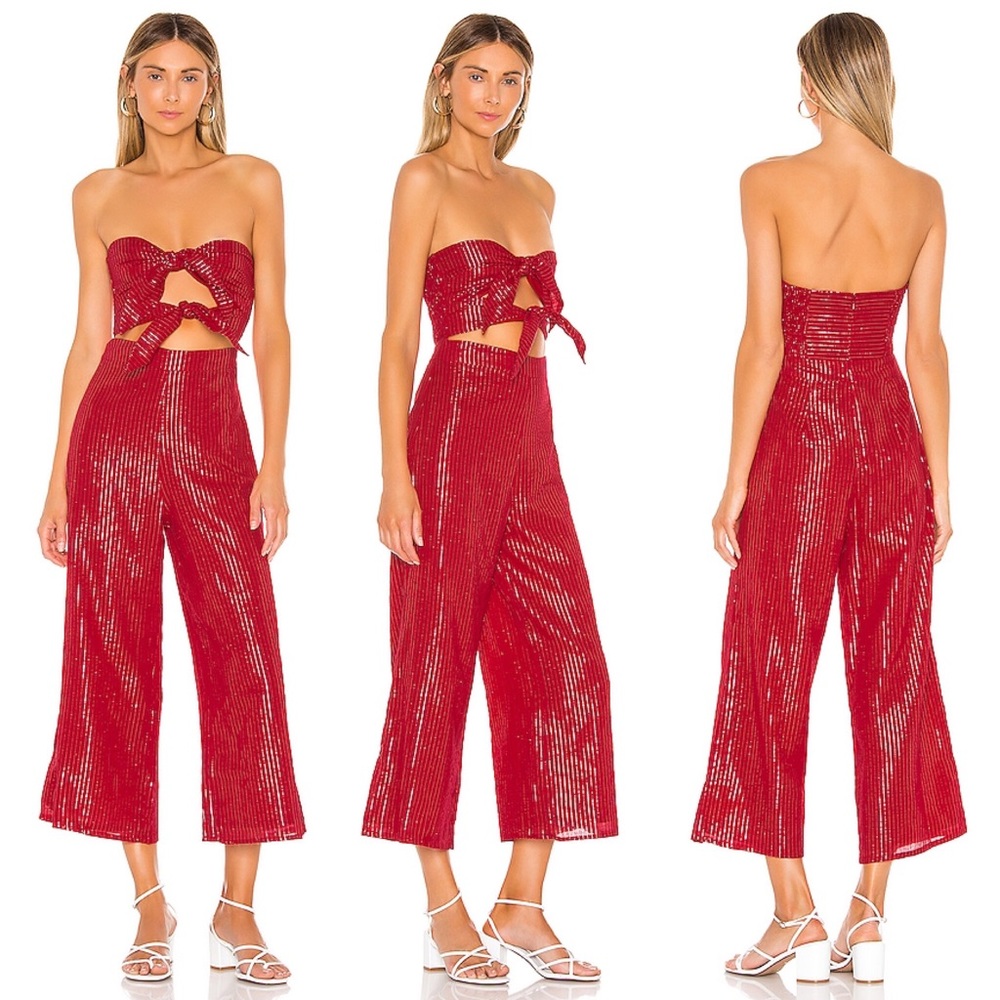 Majorelle Tessa strapless jumpsuit